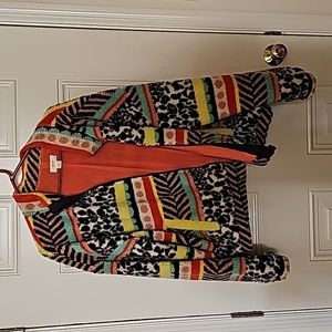 Maeve Multi-color fleece.